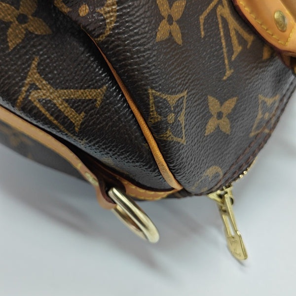 SPEEDY 25 Monogram Coated Canvas Brown