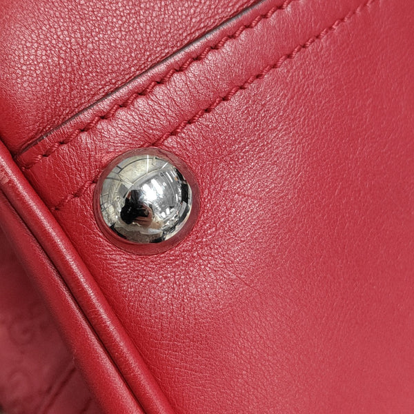 Microguccissima Monogram Leather Red