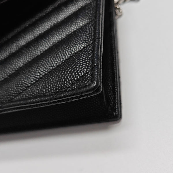 MONOGRAM WOC Chevron Calfskin Black