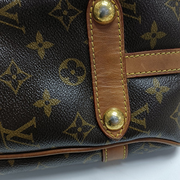 STRESA Monogram Coated Canvas Brown