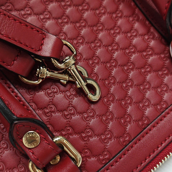 Microguccissima Monogram Calfskin Red