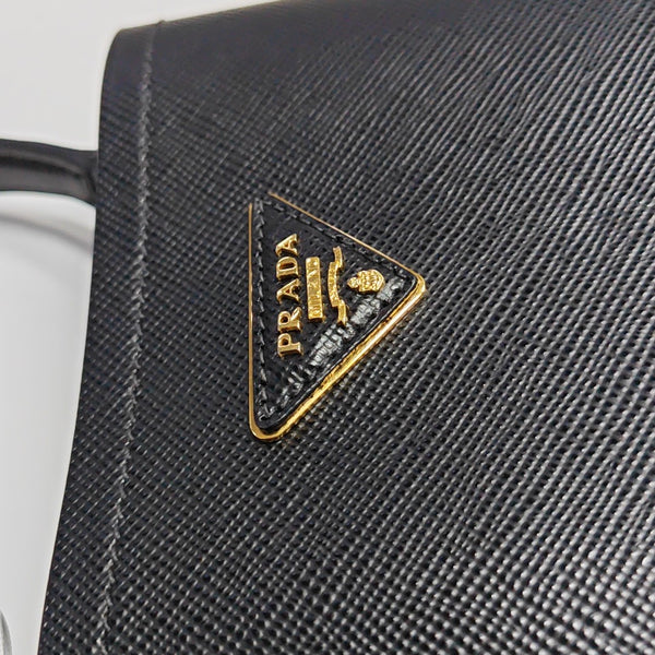 Panier Small Saffiano Calfskin Black