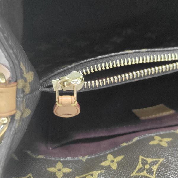 MONTAIGNE Monogram Coated Canvas Brown