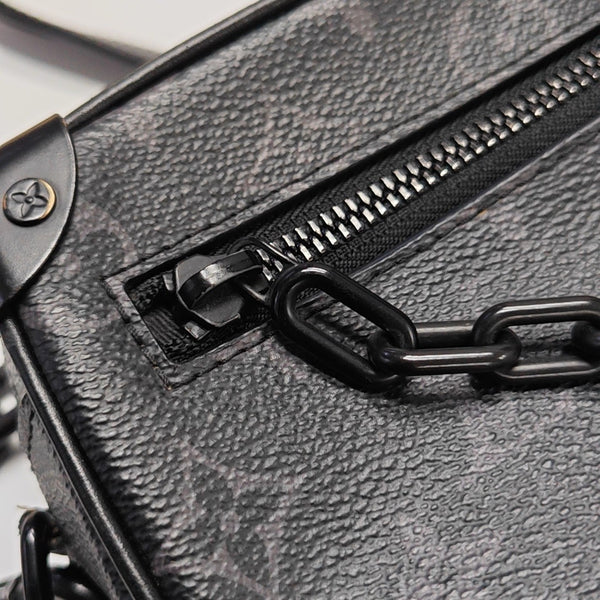 SOFT TRUNK Mini Monogram Coated Canvas Black