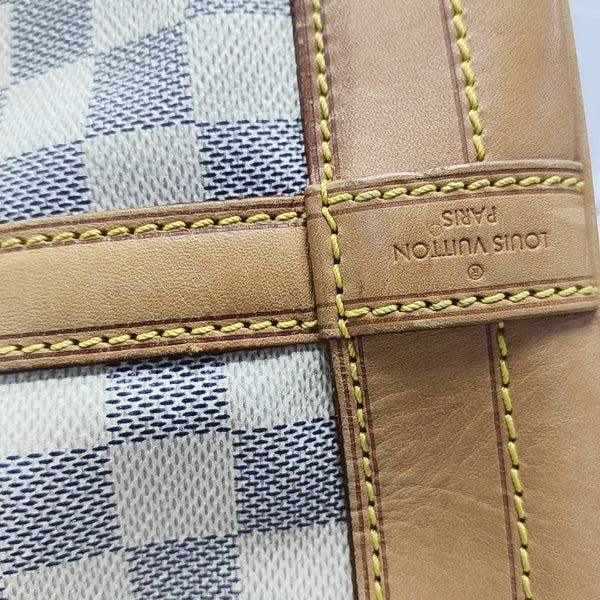 NOÉ GM Damier Azur Coated Canvas White