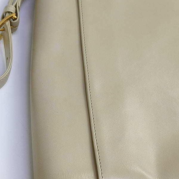 Calfskin Top Handle Bag Beige