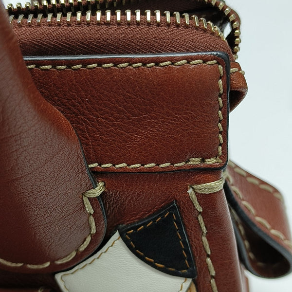Edith Mini Quilted Calfskin Brown
