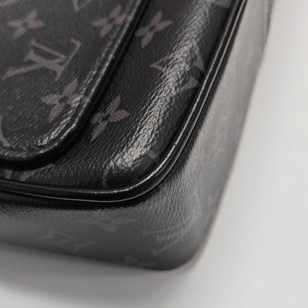 DISTRICT PM Monogram Coated Canvas Black