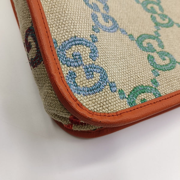 Monogram Fabric Tote Bag Beige