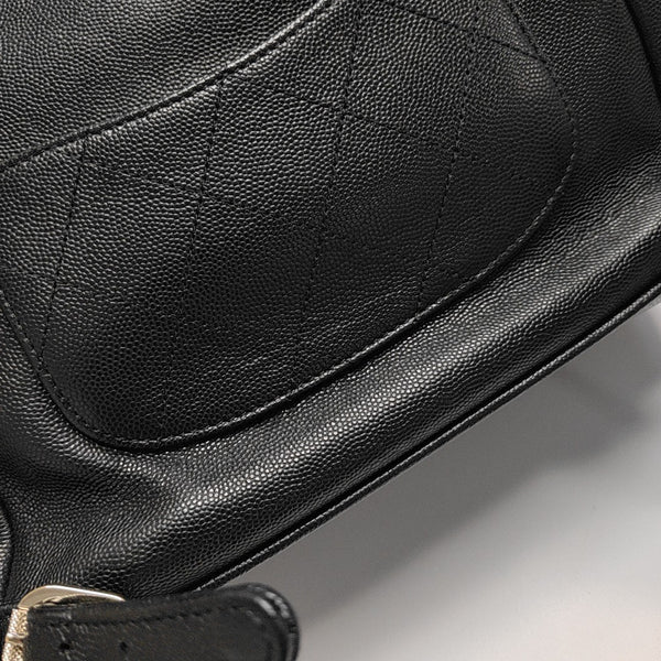 BUSINESS AFFINITY Quilted Grained Calfskin Black