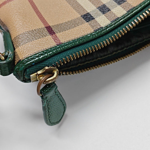 Coated Canvas Shoulder Bag Beige