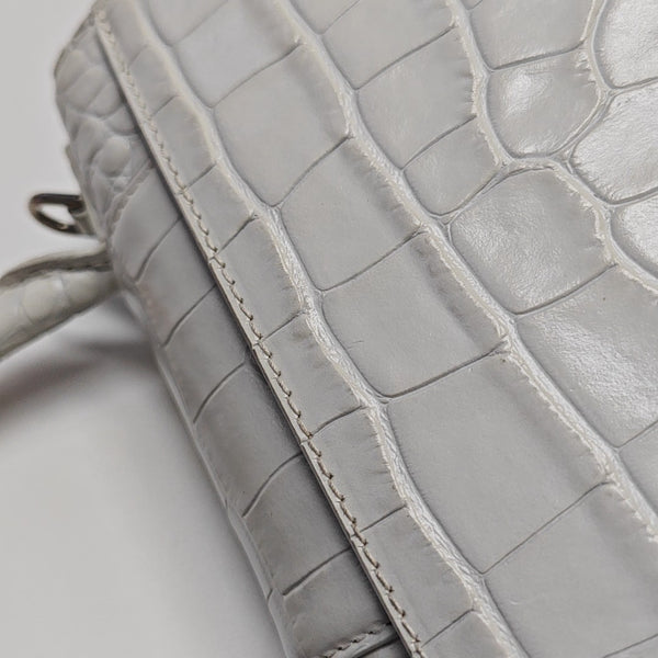 Hourglass Small Calfskin White