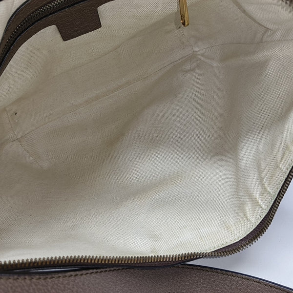 Ophidia Small Monogram Coated Canvas Beige