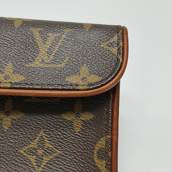 FLORENTINE Monogram Coated Canvas Brown