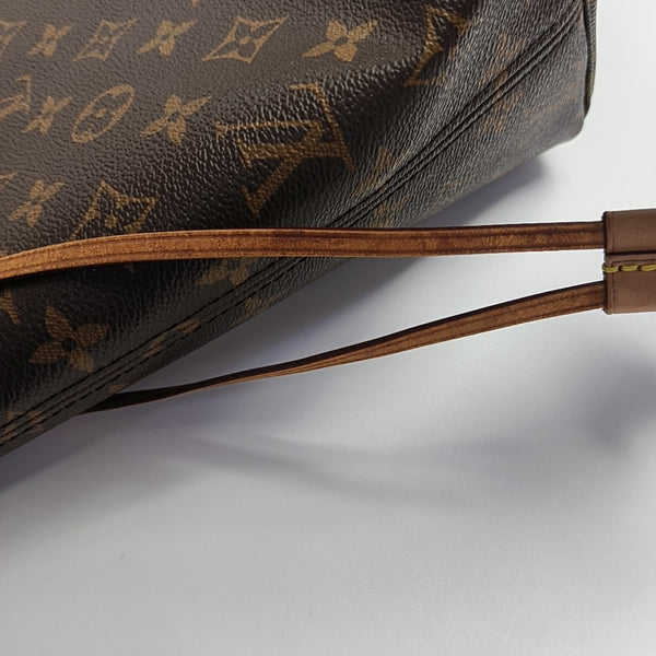 NEVERFULL MM Monogram Coated Canvas Brown