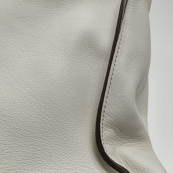 Peekaboo Large Calfskin White