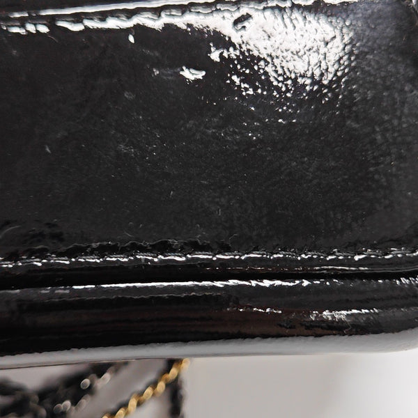 GABRIELLE Small Quilted Lambskin Black