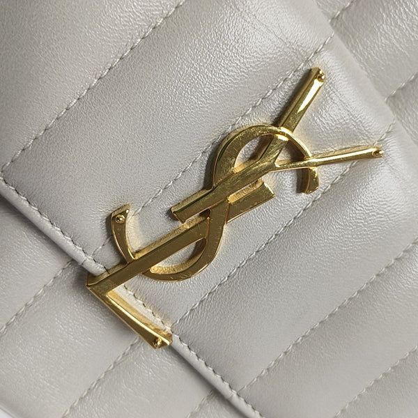 VICKY Quilted Calfskin White