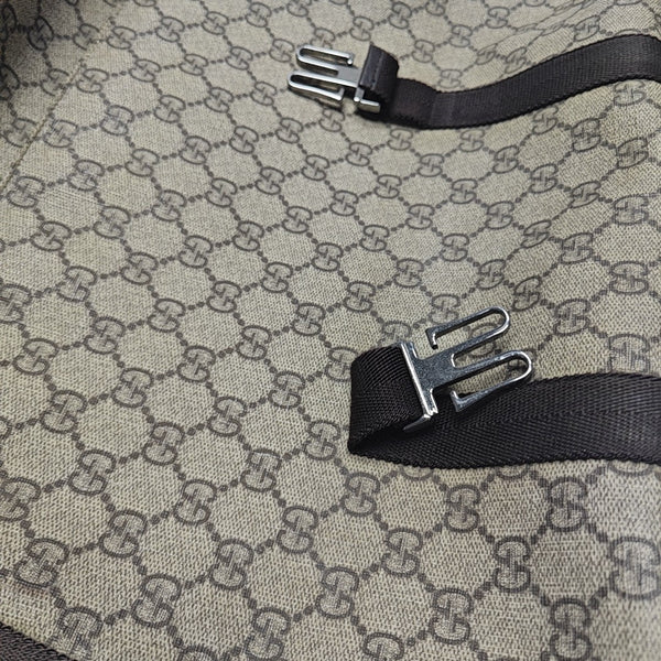 Monogram Coated Canvas Shoulder Bag Black