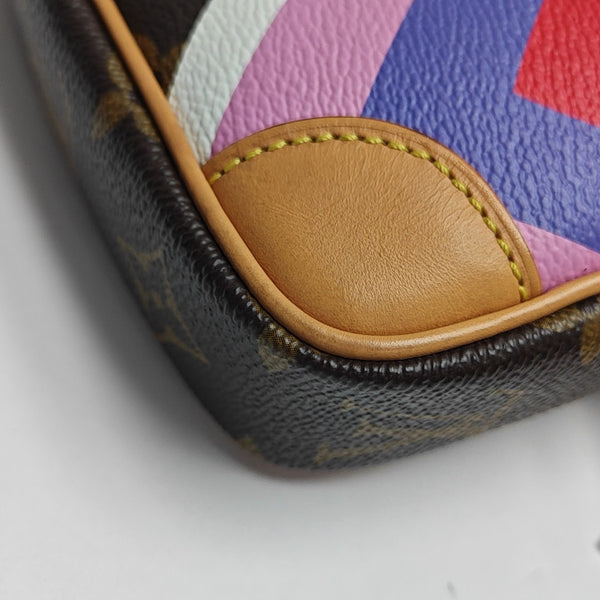 PANAME SET Monogram Coated Canvas Brown