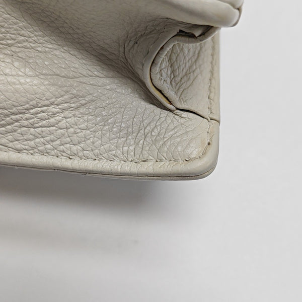 Dior Caro Small Cannage Calfskin White