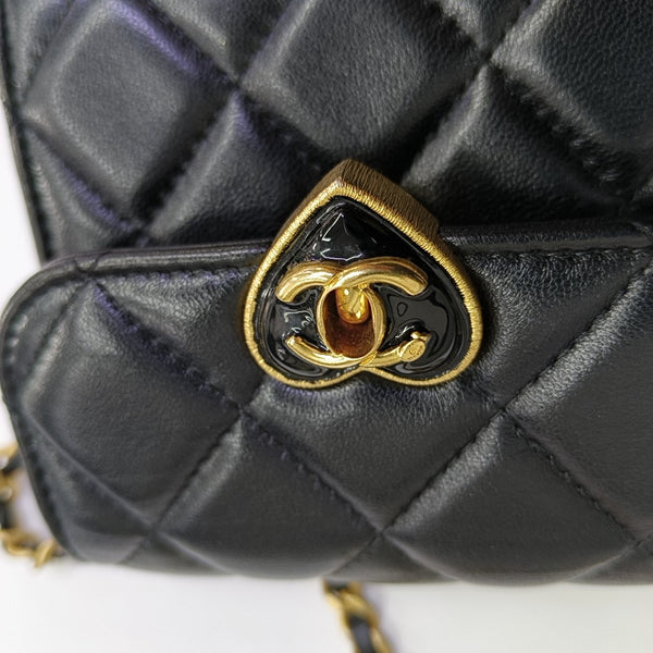 Quilted Lambskin Black