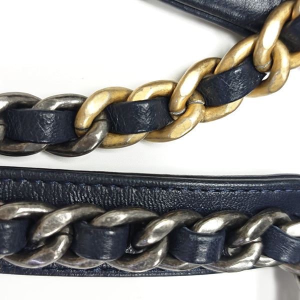 CHANEL 19 Small Quilted Lambskin Blue