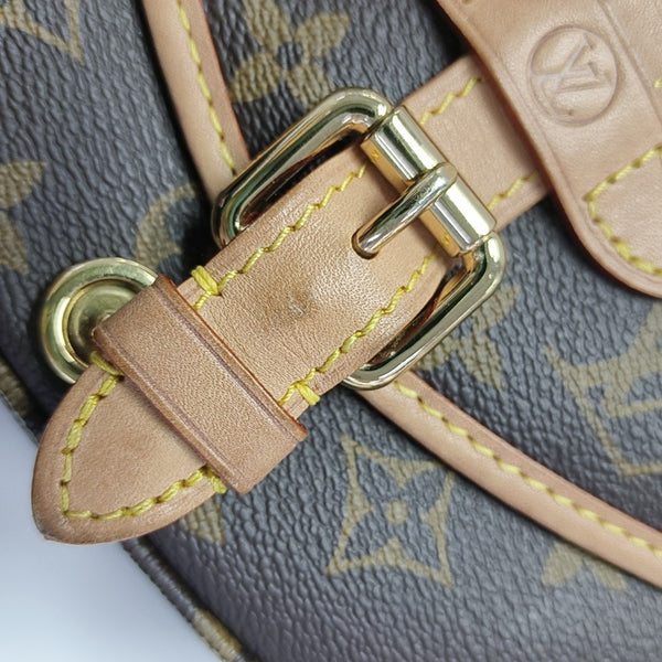 SAUMUR BB Monogram Coated Canvas Brown