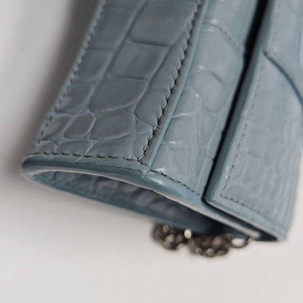 Hourglass Small Calfskin Blue