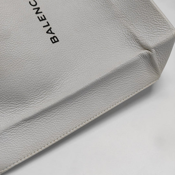 Shopping Bag Calfskin White