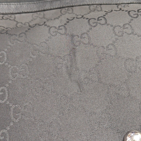 Monogram Nylon Shoulder Bag Black