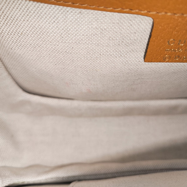 Disney X Gucci Small Monogram Coated Canvas Brown