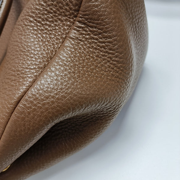 Calfskin Shoulder Bag Brown