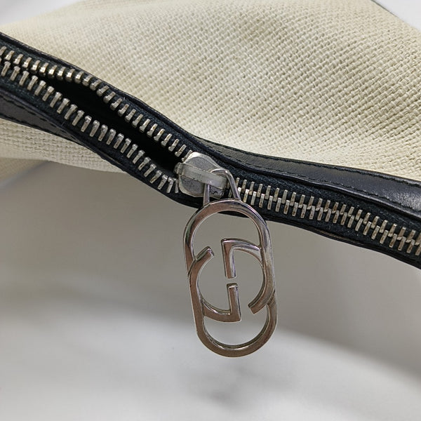 Fabric Top Handle Bag White