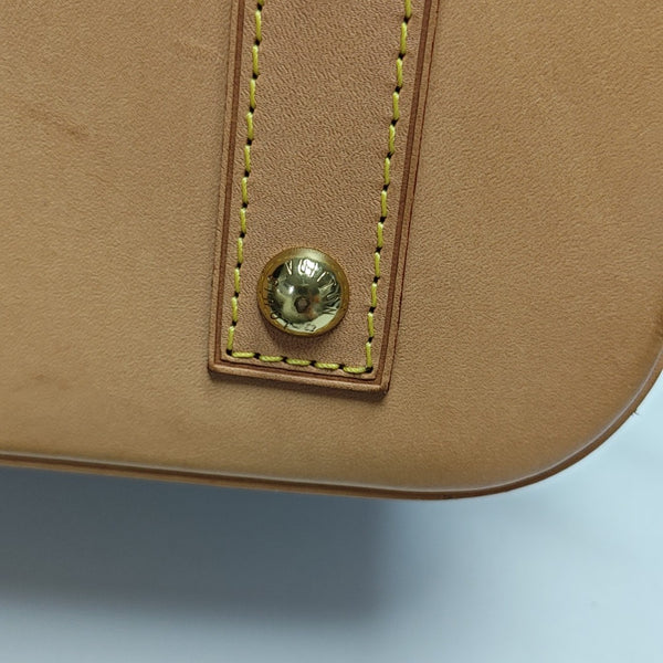 ALMA BB Monogram Coated Canvas Brown
