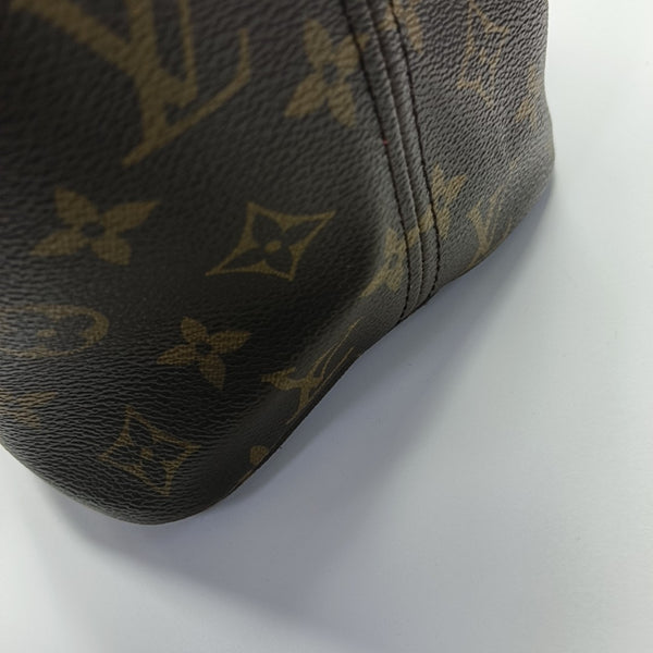 NEVERFULL MM Monogram Coated Canvas Brown