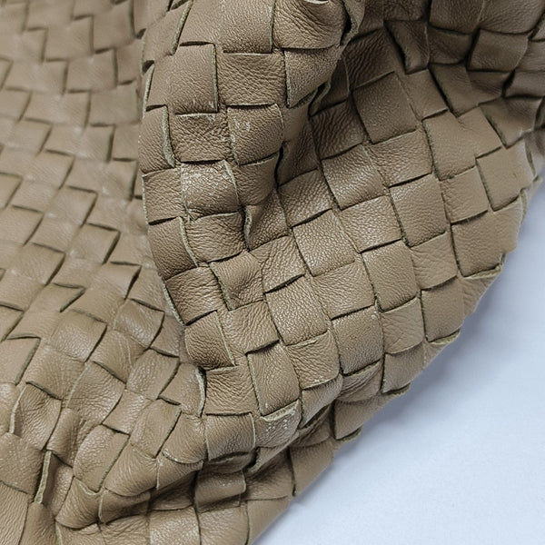 Lambskin Top Handle Bag Beige