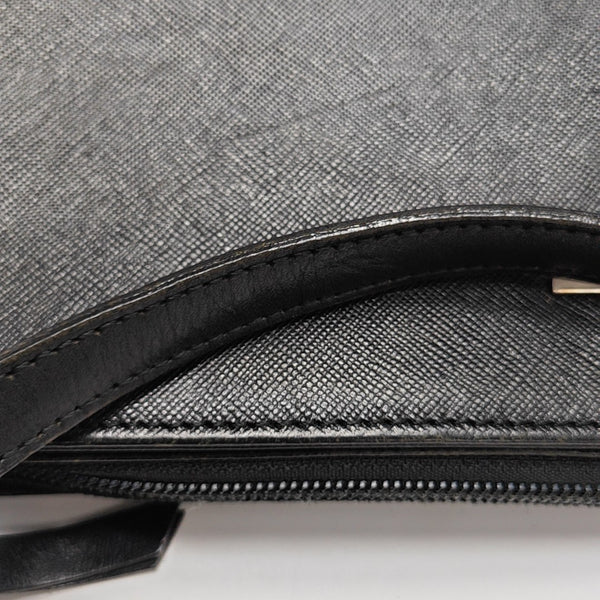 Calfskin Top Handle Bag Black