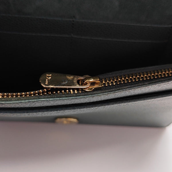 Diorama Small Cannage Calfskin Green