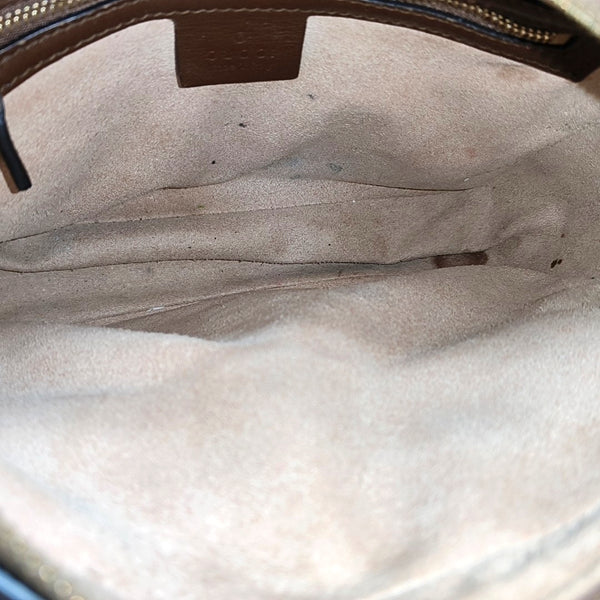 Horsebit 1955 Small Coated Canvas Beige