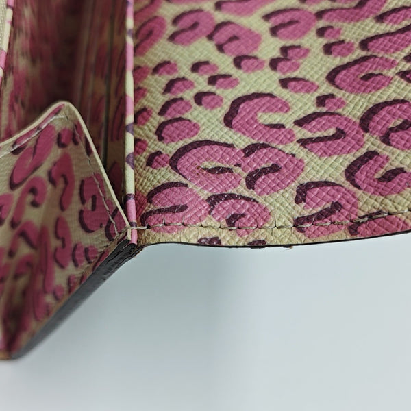 PORTE MONNAIE Monogram Coated Canvas Brown Wallet