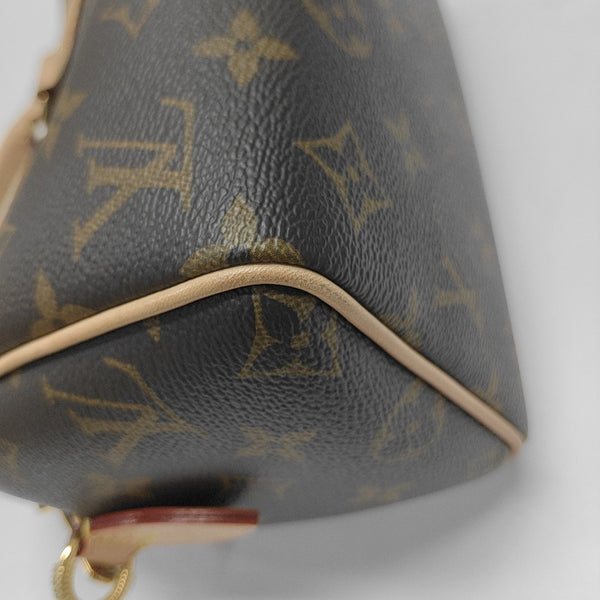 SPEEDY 20 Monogram Coated Canvas Brown