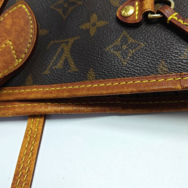 NEVERFULL MM Monogram Coated Canvas Brown