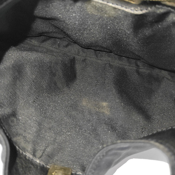 Fabric Shoulder Bag Black