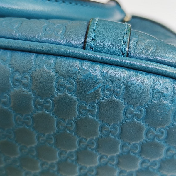 Microguccissima Monogram Calfskin Blue