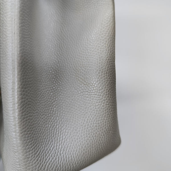 Calfskin Shoulder Bag White