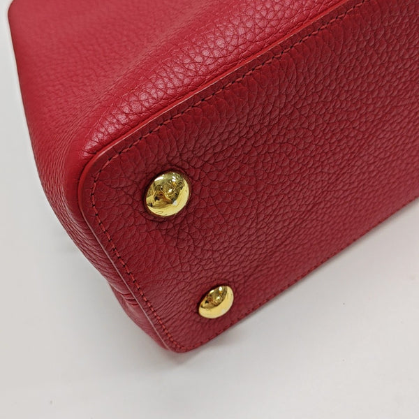 CAPUCINES MM Calfskin Red