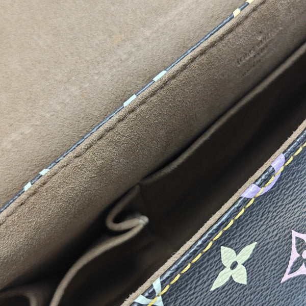 LV × TM BEVERLY MM Monogram Coated Canvas Black