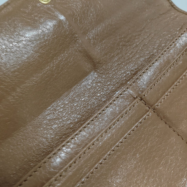 Lily Calfskin Brown Wallet