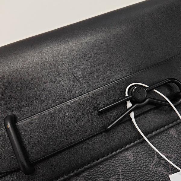 STEAMER Monogram Coated Canvas Black